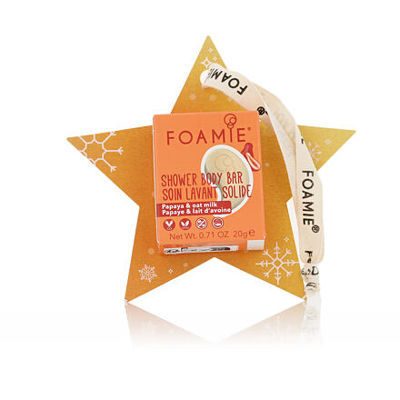 Foamie Shower Body Bar Take Me Oat - Papaya & Oat Milk 20 g Christmas Edition