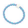 By Eloise London Silver Star Bubblegum - Neon Pink on Neon Blue